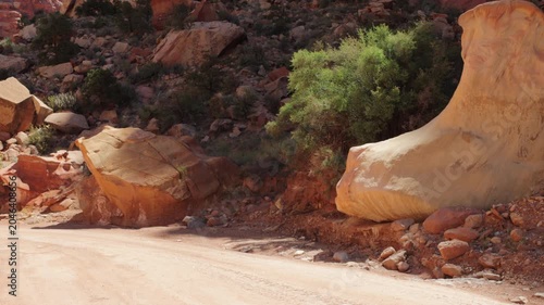 Early morning light on some of the beautiful rocks in Capitol Reef National Park in Utah
