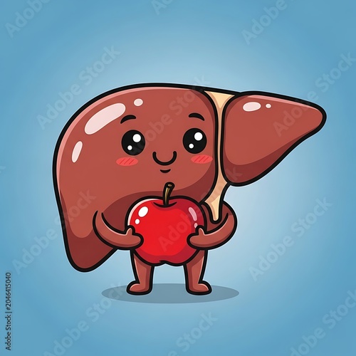 Cartoon red pig wearing a party hat and holding a balloon.