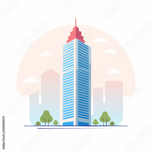 Modern Skyscraper Illustration
