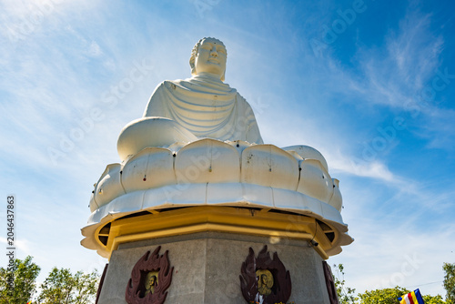 Canvastavla Giant White Buddha statue, Nha Trang, Vietnam