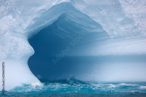 Photography Inside an iceberg in the southern ocean