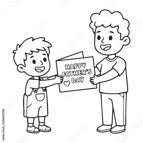 Father's Day Coloring Pages for Kids