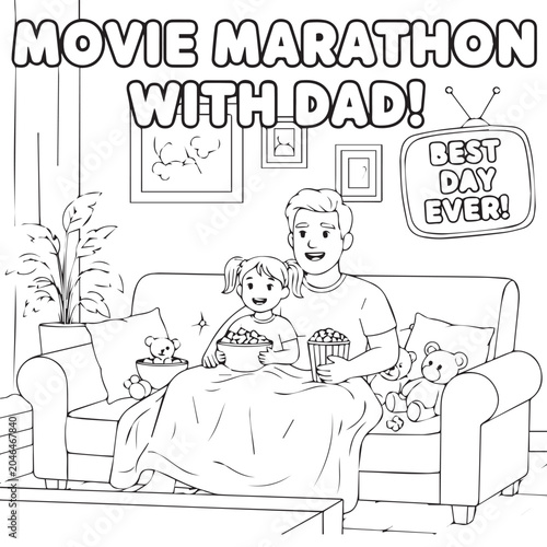 Father's Day Coloring Pages for Kids