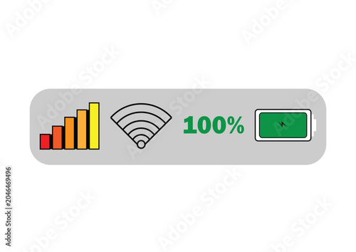 vector illustration of a set of web icons