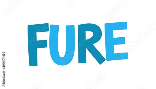 Modern minimalist blue text logo design.