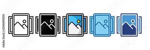 Canvastavla Gallery  Icon Set Multiple Style Collection
