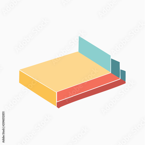 Isometric Bed Illustration