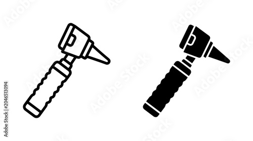 Fotografía Otoscope Vector Icons: Medical Diagnostic Tool, Healthcare Equipment, ENT Examin