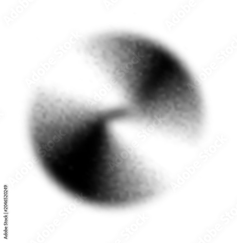 Obraz na plátně Blur gradient circle transparent shape