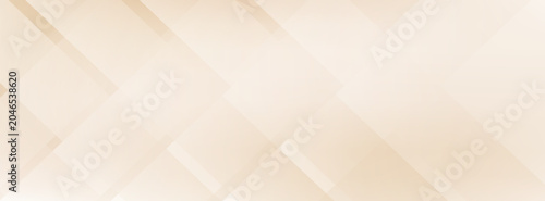 Fényképezés Abstract beige geometric background banner with transparent diamond rhombic shapes, modern neutral cream corporate pattern vector illustration template