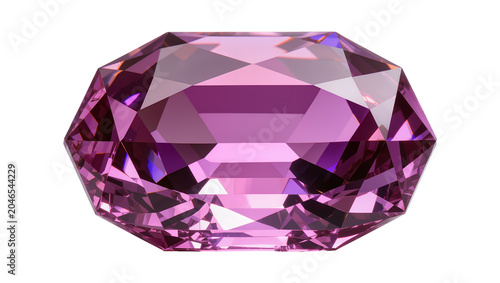 Fotografía Isolated stunning brilliant cut sparkling purple gemstone precious jewel for des