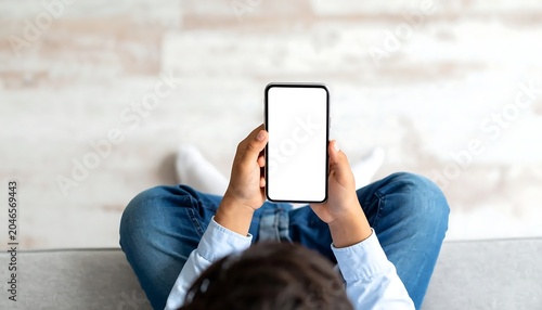 Person using smartphone for online banking transaction.