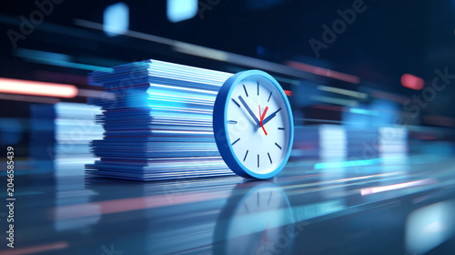 Dynamic Technology Timesheet Concept | Digital Time Tracking, Workforce Management and Productivity Analytics