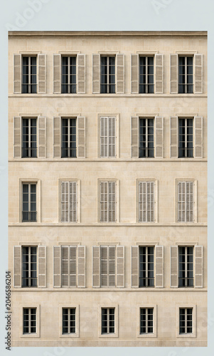 apartment buildings of Paris