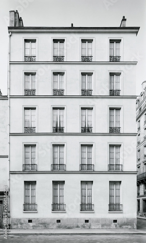 apartment buildings of Paris