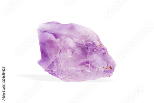 Obraz na plátně Purple gemstone druse featuring rough amethyst formations