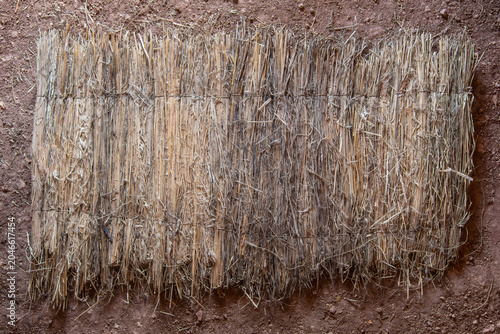Woven grass mat