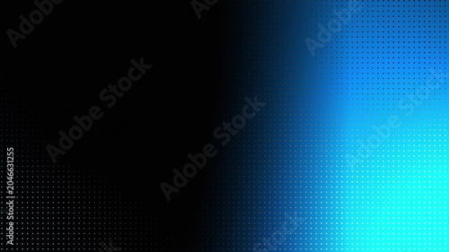 Blue gradient background with dot halftone pattern. Abstract digital texture animation
