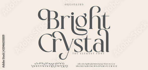 Tableau sur toile Beauty fashion Luxury font alphabet logo