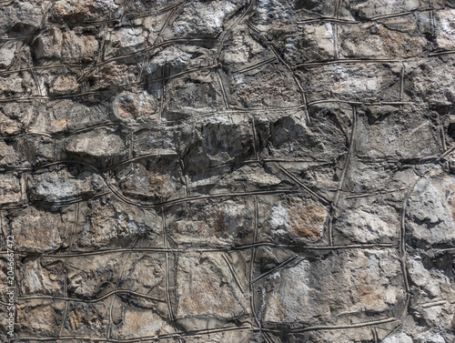 Stone wall masonry, background