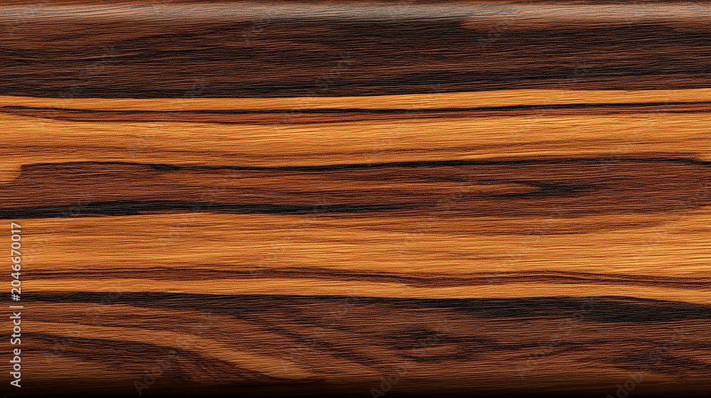 Fototapeta premium Polished Wood Grain Texture With Warm Stripes