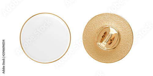 Fotografia Round enamel metal pin mockup