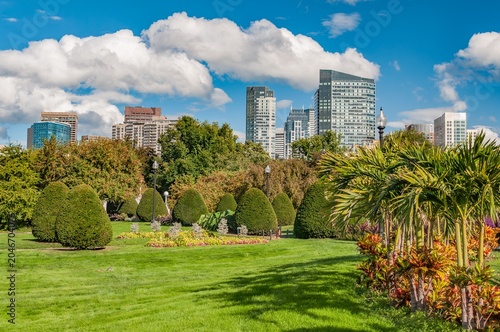Tropical Gardens in Boston on a Fall Day, Massachusetts
