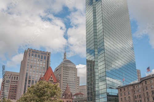 Old and New Buildings in Boston, MA