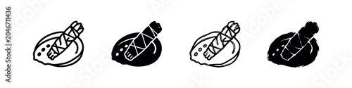 Εκτύπωση καμβά Sage Bundle Icons: Line Art and Solid Styles