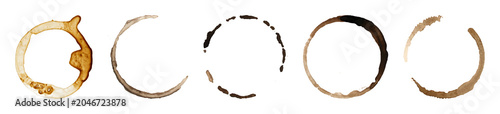 фотографія PNG Coffee stains on transparent background