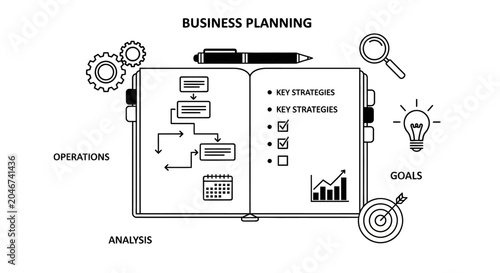 Business Planning Infographic Vector Illustration