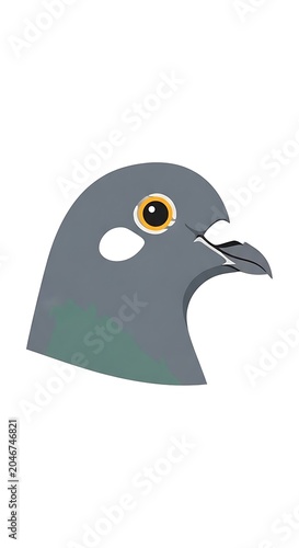 Cute blue cartoon penguin with orange beak and feet.