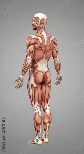 Ancient Greek marble statue of a muscular athlete.