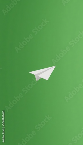 white paper plane
