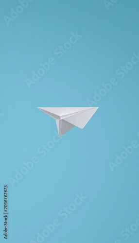 white paper plane