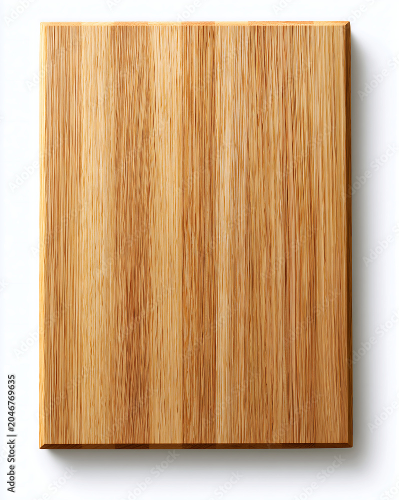 Naklejka premium Blank Cutting Board Mockup White Background Logo Ready Template for Commercial Print