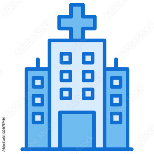 Quadro su tela Hospital Icon