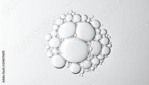 Close-up of Bubbles: A macro shot captures the intricate beauty of translucent bubbles, forming a delicate cluster against a soft, gradient background.