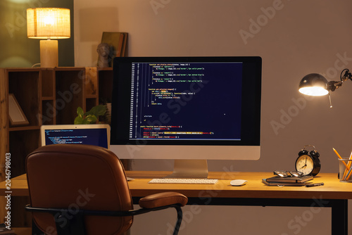 Programmer's workplace with...