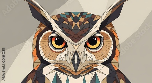 Close up of a colorful tiger face portrait.