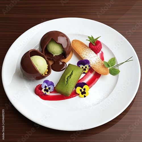 Colorful healthy snack plate with fresh fruits and nuts.