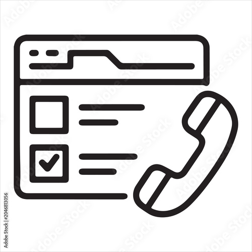 Website contact form with phone icon for customer support.