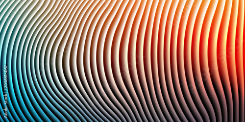 Fotografía Abstract flowing curvature pattern with gradient colors abstract curvature