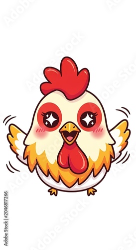 Vintage red heart with golden wings and cherubs illustration.