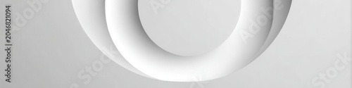 Abstract White Arcs Minimalist Design for Luxury Branding