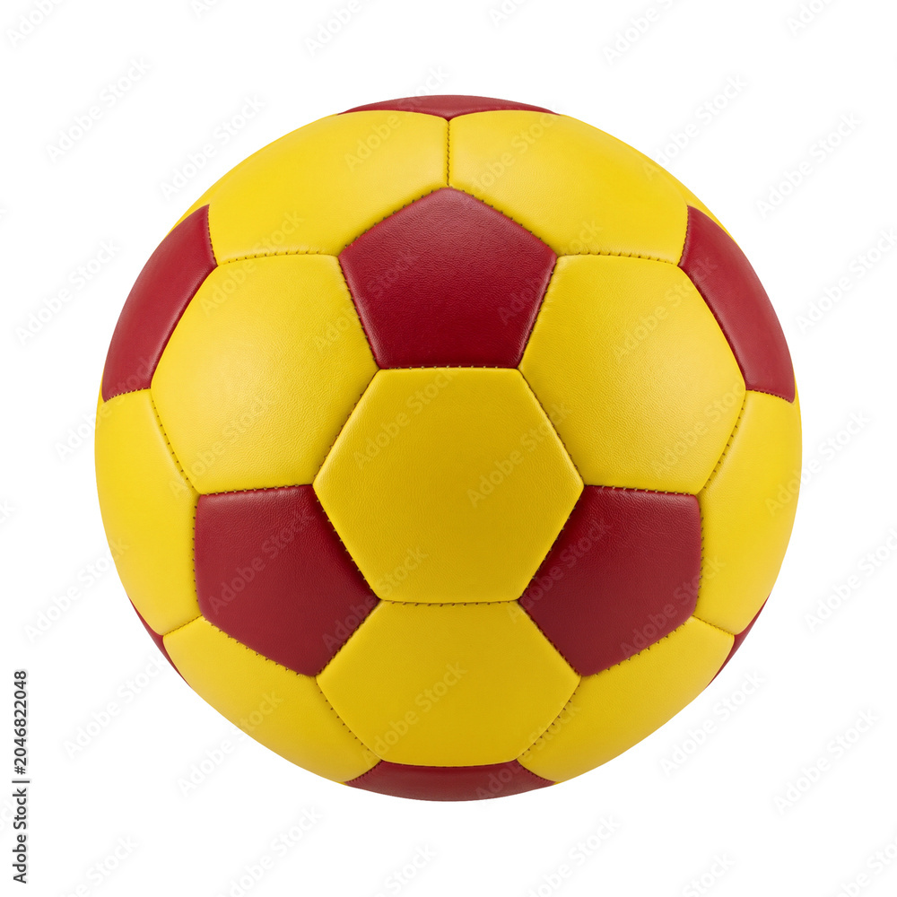 Fototapeta premium Football soccer ball with flag colors isolated object