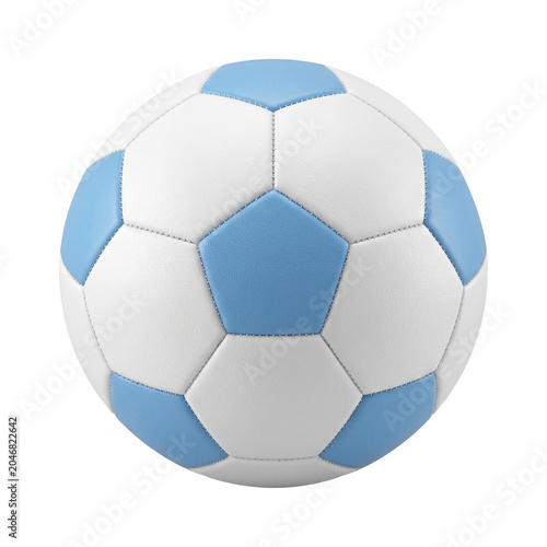 Football soccer ball with flag colors isolated object