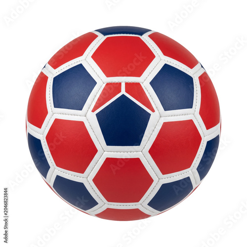 Football soccer ball with flag colors isolated object