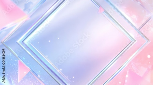 Elegant Geometric Background with Pastel Colors and Glare