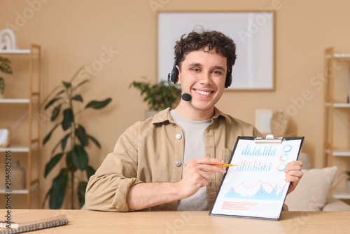 Young male online business ...